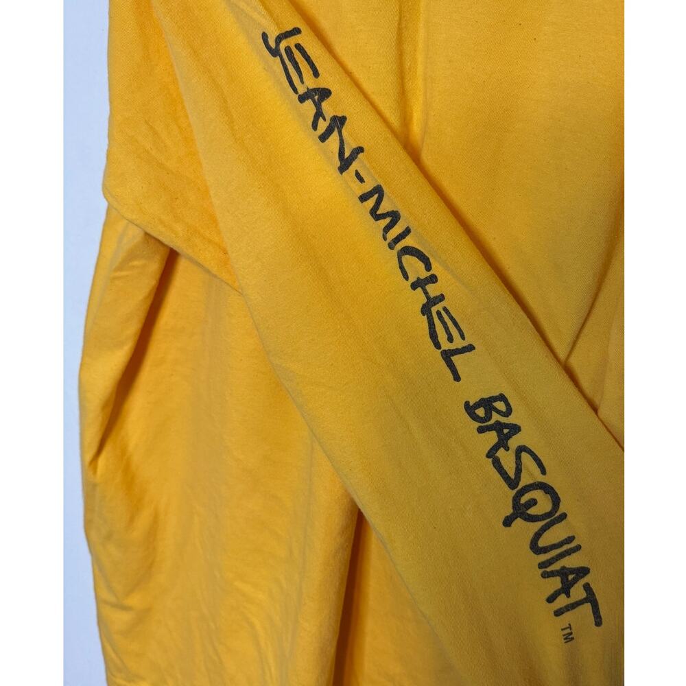 Forever 21 X Jean-Michel Basquiat Long-Sleeve T-Shirt Yellow S/M - Picture 3 of 8